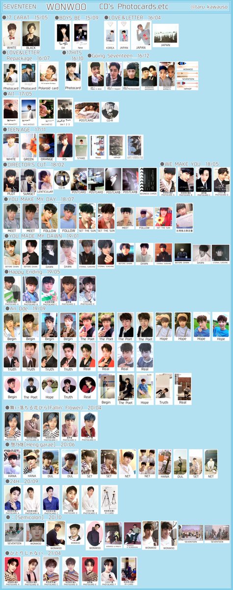 SEVENTEEN トレカ ウォヌ SEVENTEEN セブチ ヘンガレ アルバム トレカ