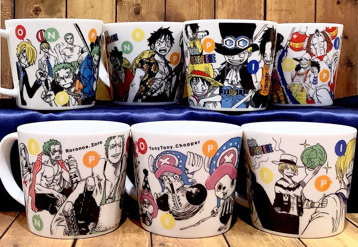 おすすめ】原画商品 マグカップ ルフィ/ゾロ/サンジ/チョッパー エース
