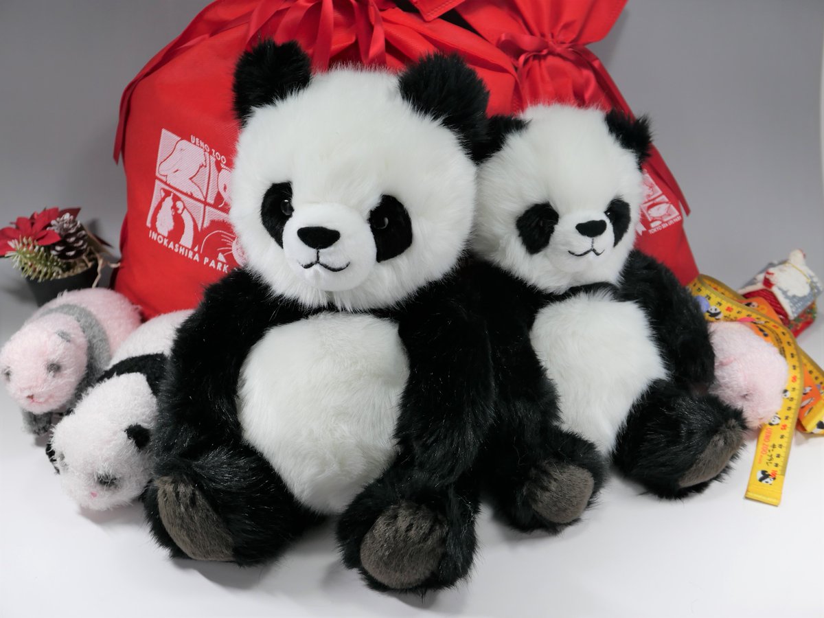 新品 タグ付き パンダ ぬいぐるみ 上野動物園 シャンシャン 4点セット