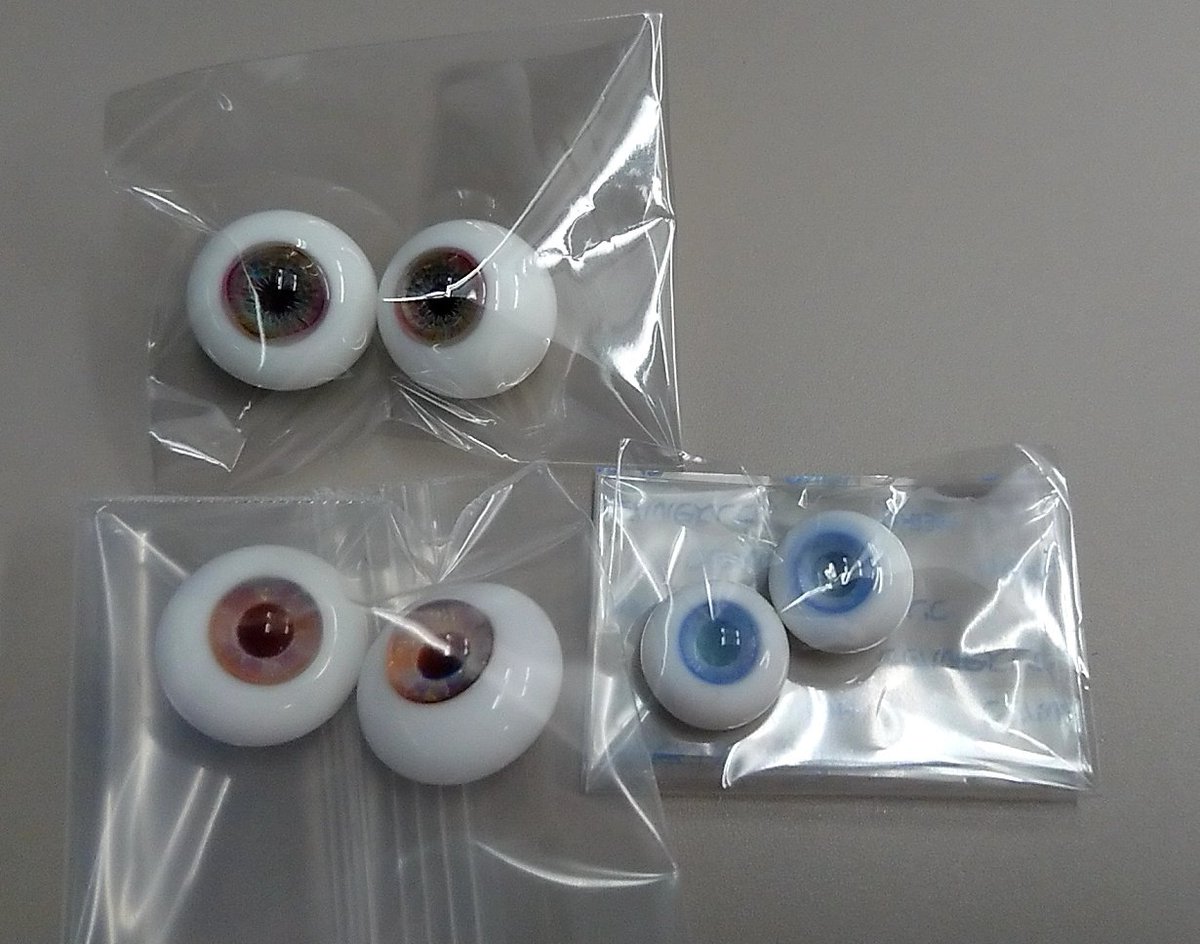 ねこひげ工房 様 グラスアイ 猫目 16mm ドールアイ 7