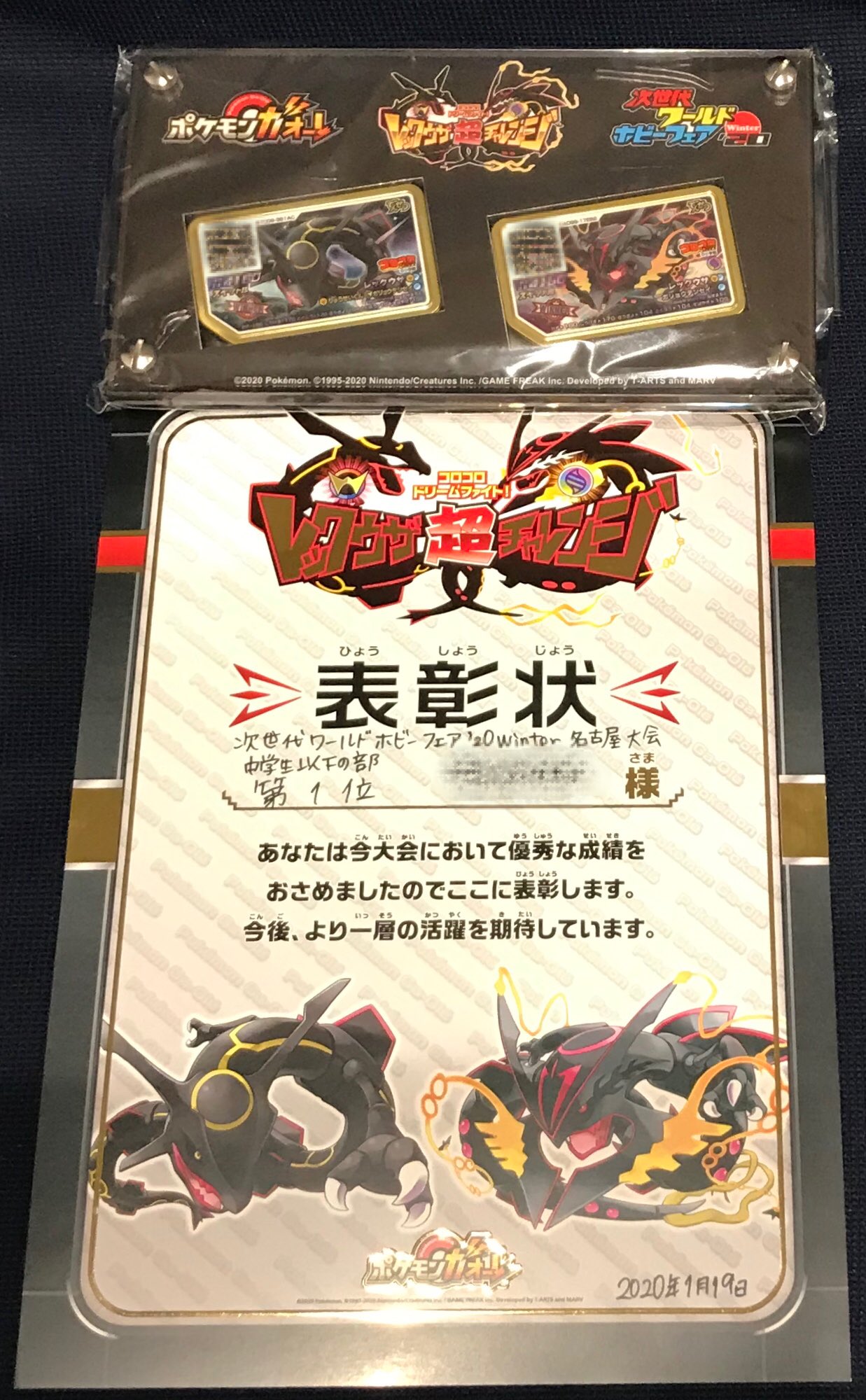 ポケモンガオーレ ゼンリョクバトル WHF 上位入賞 非売品 ポケモンガ