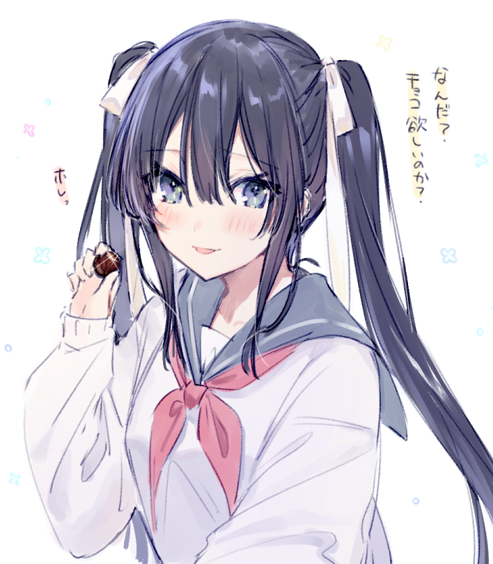 ツインテールの日 と聞きまして・・😊 落書きですがセーラーツインテちゃん