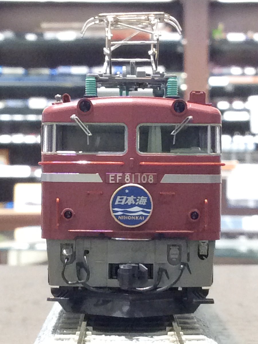パーツ取付済み特製品】 (HO)EF81 108 一般色 敦賀第二機関区 特製品
