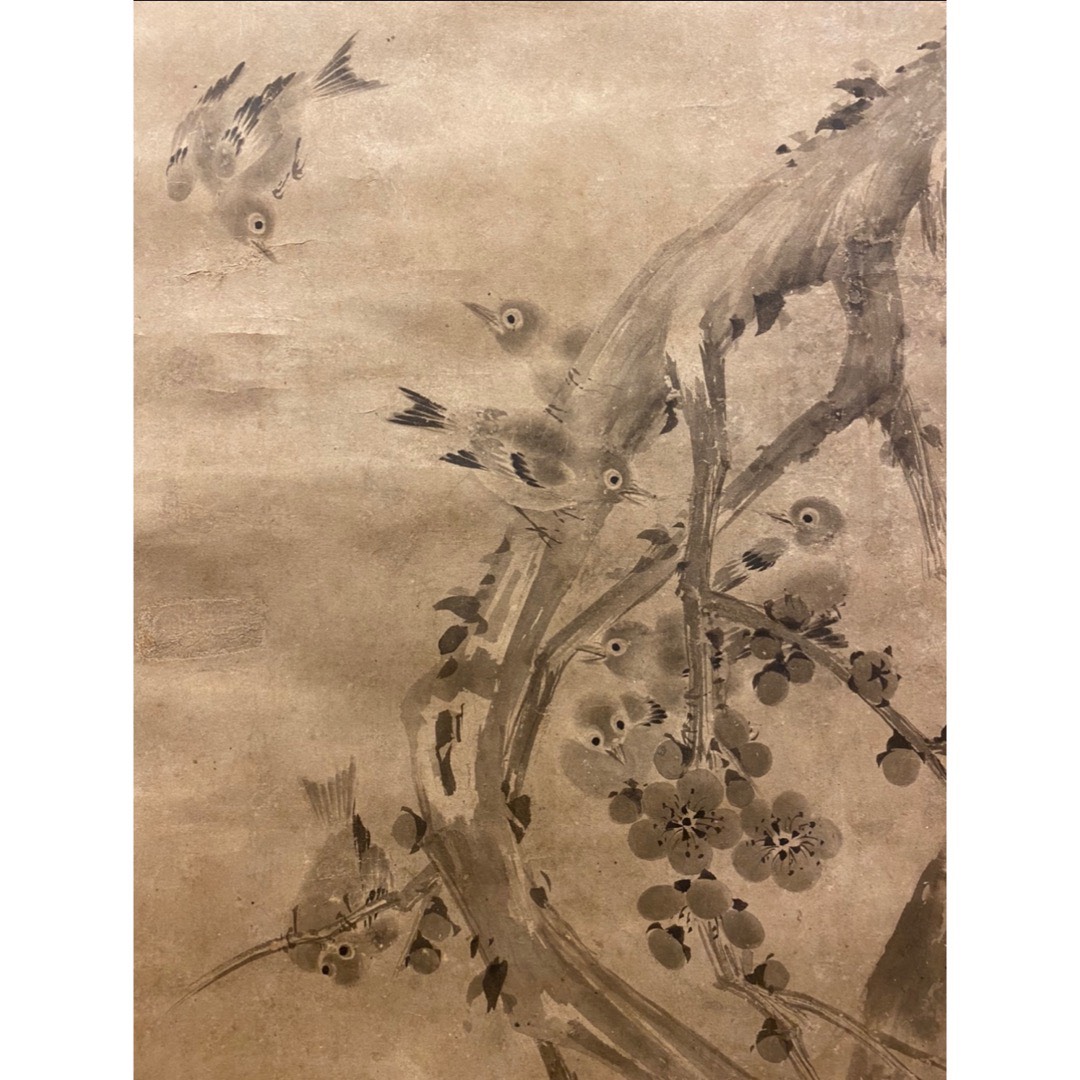 ◇橋谷和樹◇ 梅に鶯、直筆作品、真作、日本画、絵画、掛け軸