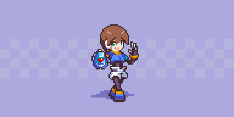 R.O.C.K. ON! Aile (Mega Man ZX) #pixelart #art #ドット絵 #megaman