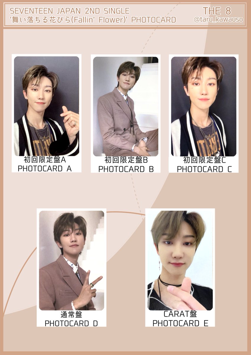 SEVENTEEN セブチ 舞い落ちる花びら Fallin' Flower フォトカード