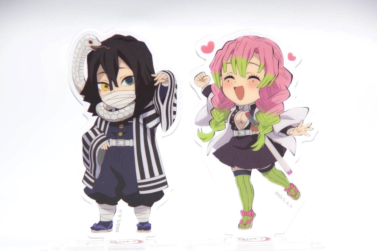 まとめ売り＊鬼滅の刃 伊黒小芭内 甘露寺蜜璃 アクスタ 缶バッジ