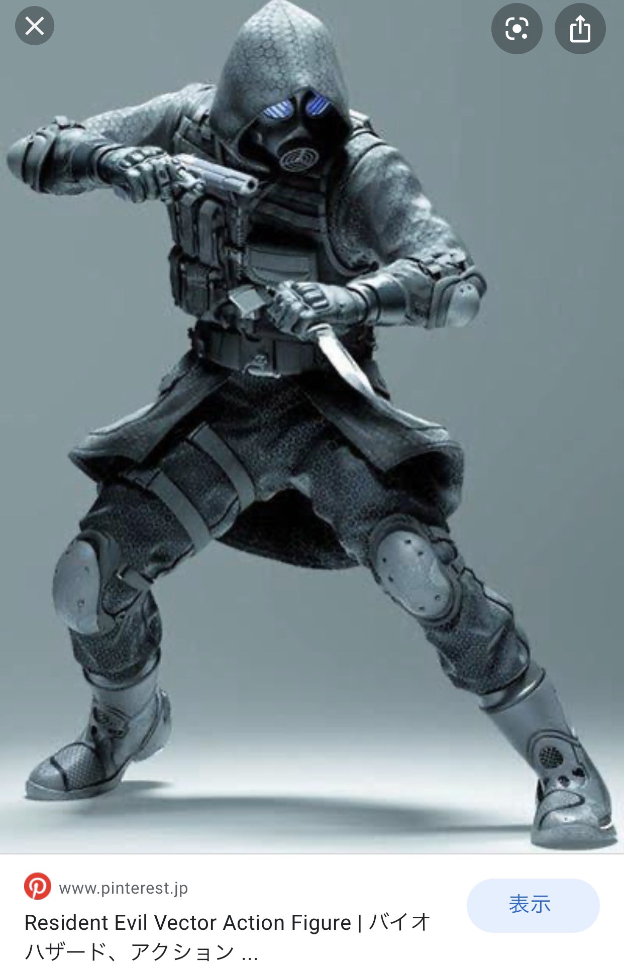 ホットトイズGRIM REAPER バイオハザードハンクのフィギュア バイオ