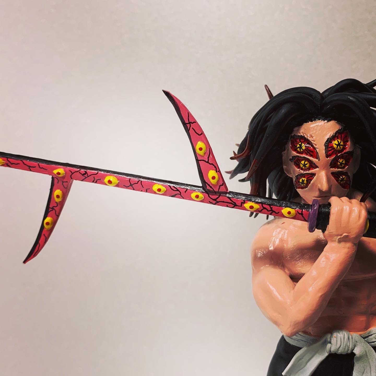 手作りの 黒死牟（こくしぼう） Labubu。 手作りの セール中 黒死牟