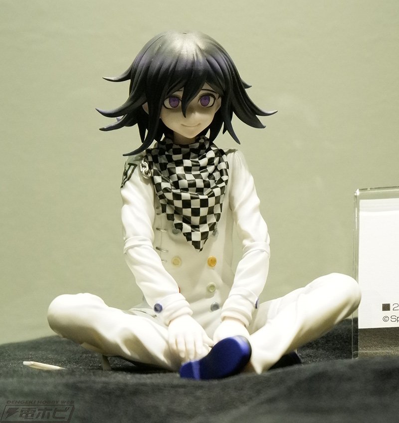 ニューダンガンロンパV3』#王馬小吉、#最原終一 のフィギュアが展示