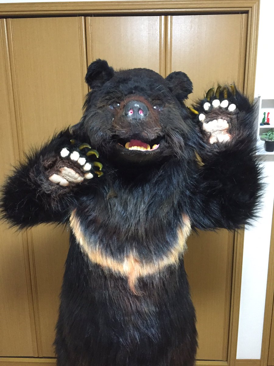 まるで本物！リアルなクマの着ぐるみマスク