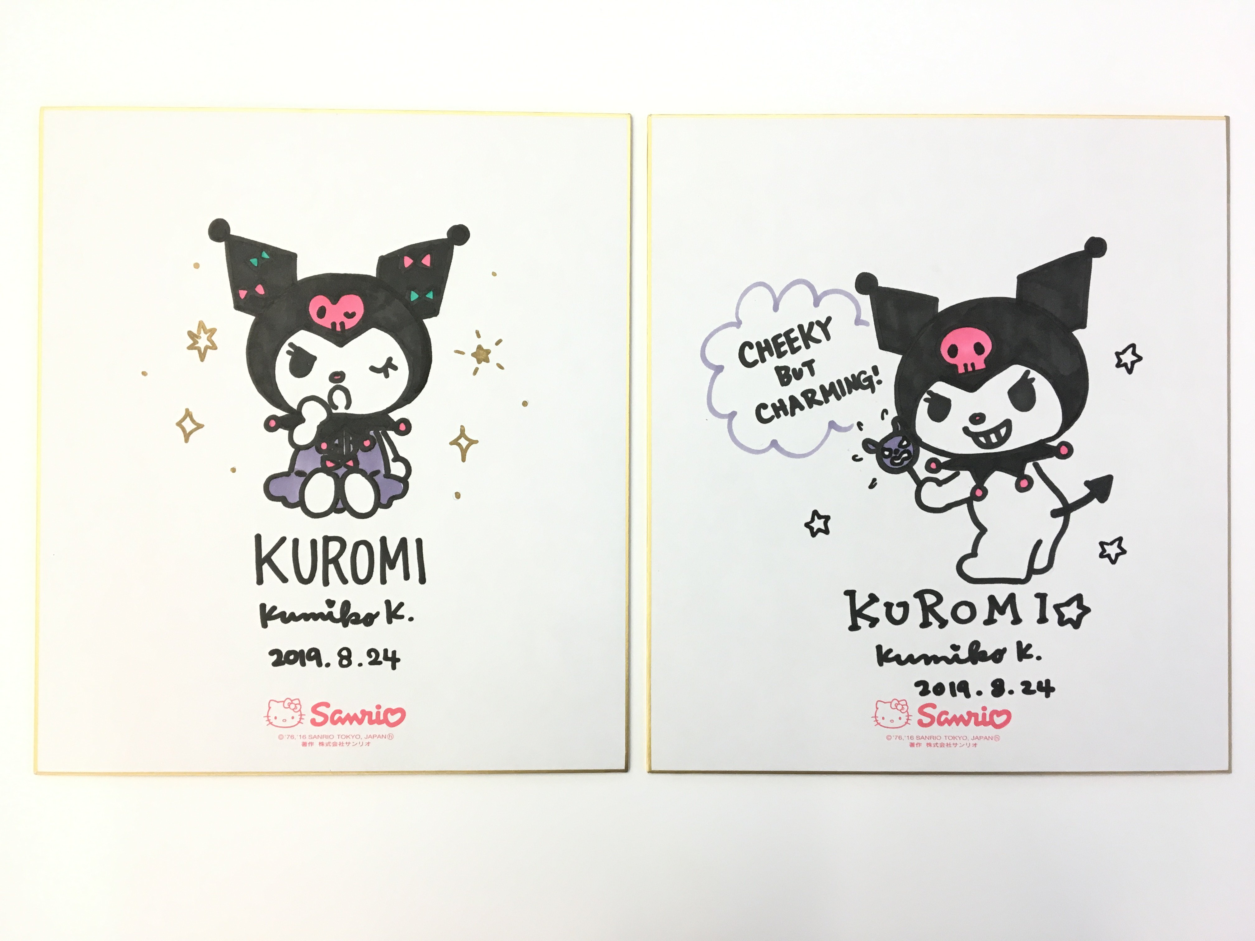サンリオ クロミ サイン会 色紙 クロミ担当デザイナーサイン会（東京