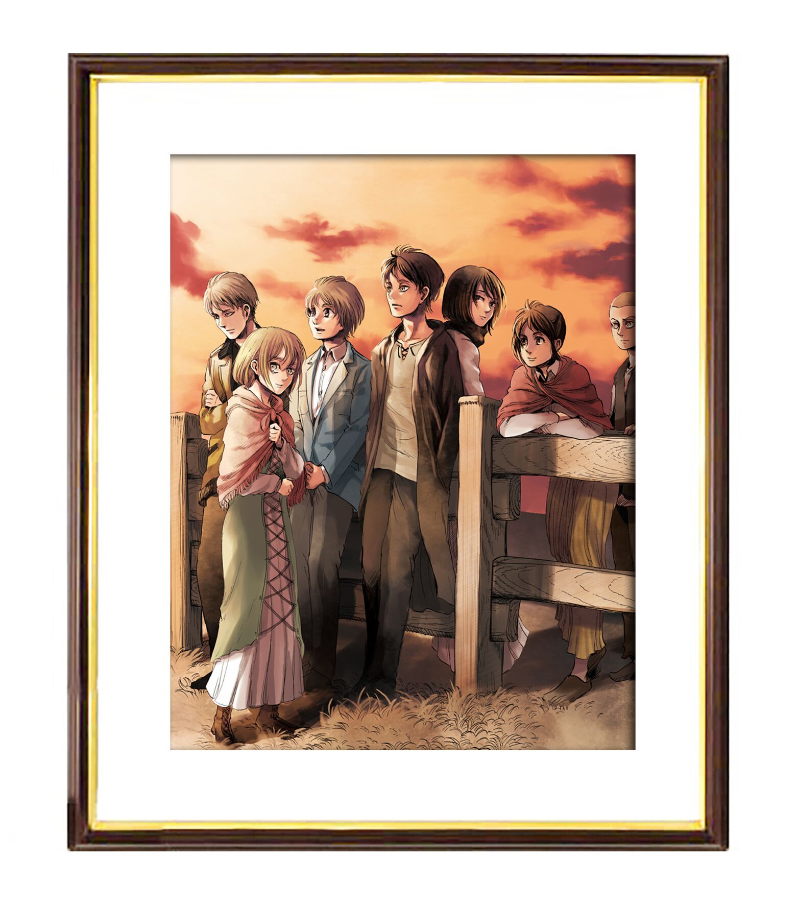 進撃の巨人 リヴァイ 額入りアート 複製原画 セブン限定 進撃の巨人