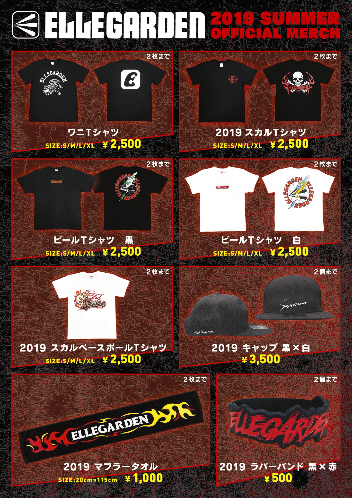 Ellegarden ツアーグッズセット ELLEGARDEN 復活ライブグッズ 4点