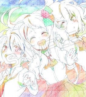 ゾンビランドサガ フィギュア3体& 深川可純氏の直筆サイン入り色紙