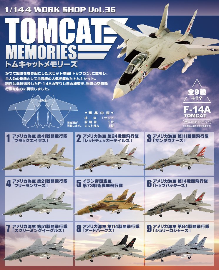 新商品情報】1/144WORK SHOP Vol.36「トムキャットメモリーズ」紹介