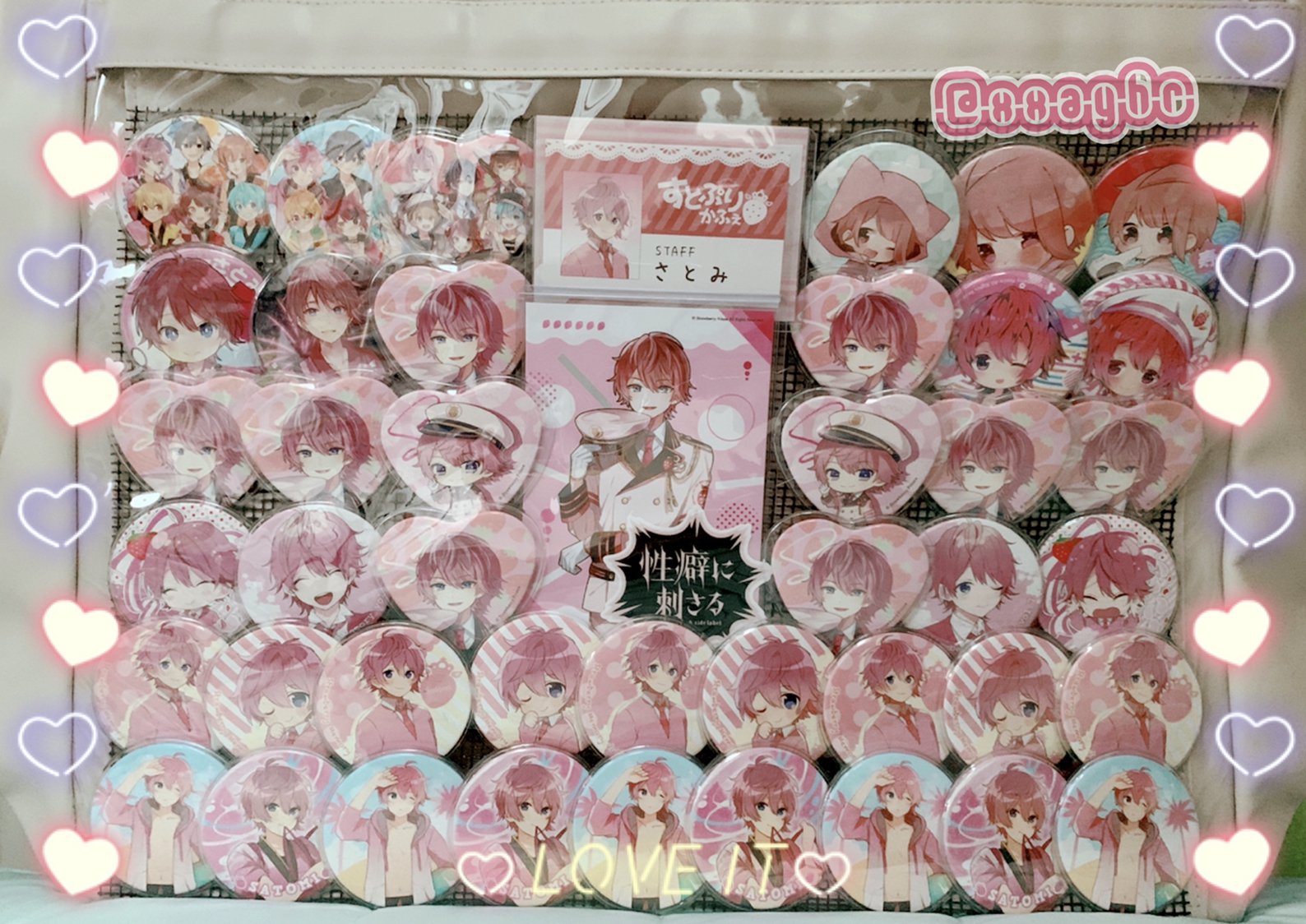 すとぷりさとみくん缶バッチ痛バA4 すとぷり さとみ 痛バ