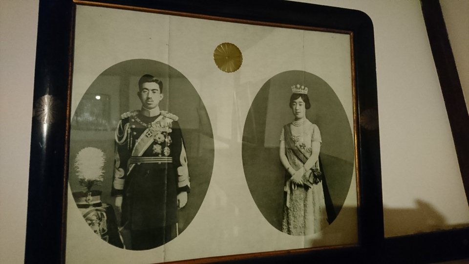 戦時中の文化資料】昭和天皇家の御写真(額装あり)