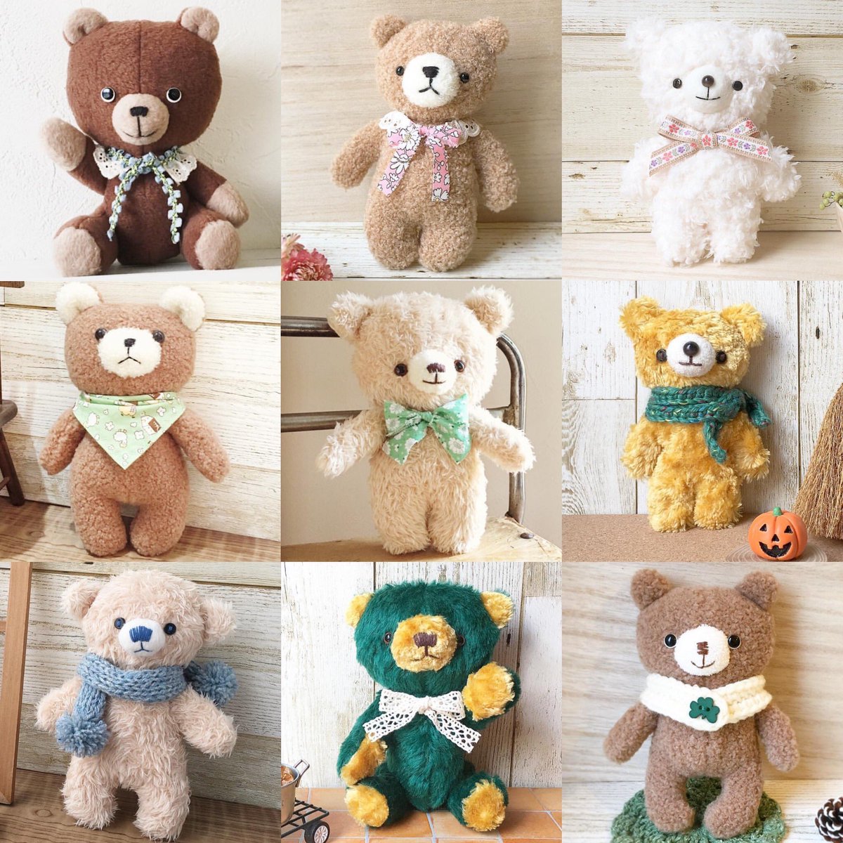 出航が待ち遠しいくま テディベア ぬいぐるみ 海外作家様 ハンドメイド 熊