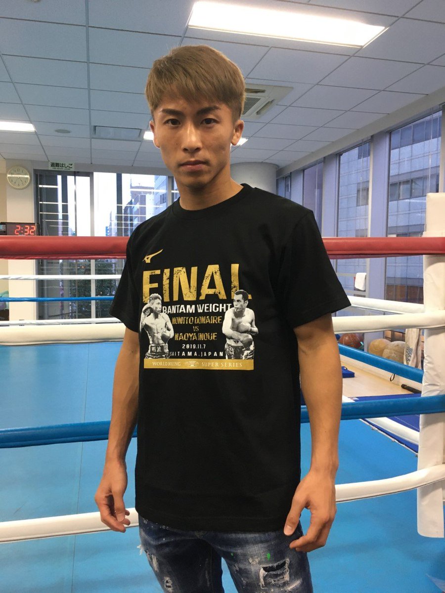 ミズノボクシング特別企画】 本日、井上尚弥選手にTシャツをいち早くお