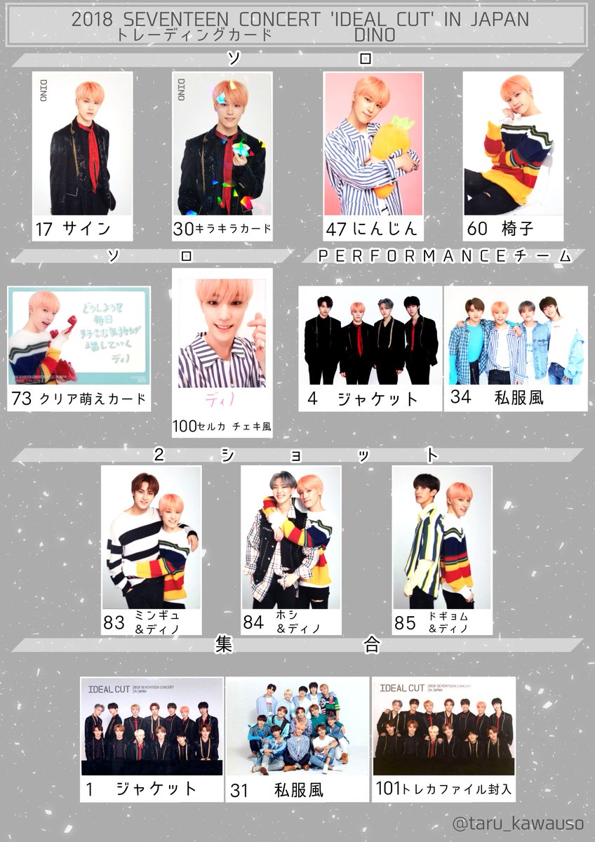 SEVENTEEN IDEAL CUT in Soulユニットトレカ SEVENTEEN 2018 CONCERT