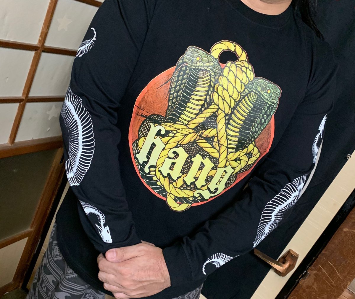 SHADOWS × THE BONES WネームスネークTシャツL