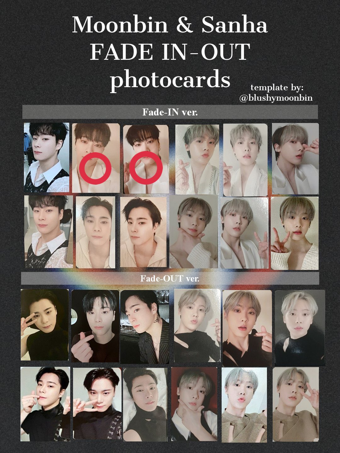 ムンビン ユンサナ タンコン OARINE サングラス トレカ ユニット