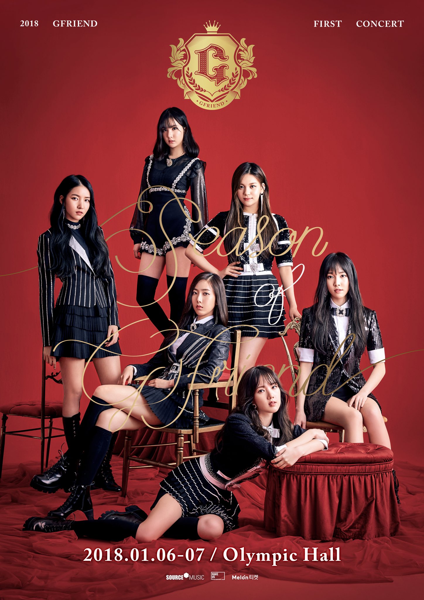 GFRIEND ASIA TOUR サイン入りポスター GFRIEND 10th Anniversary <Season of Memories> CONCERT POSTER