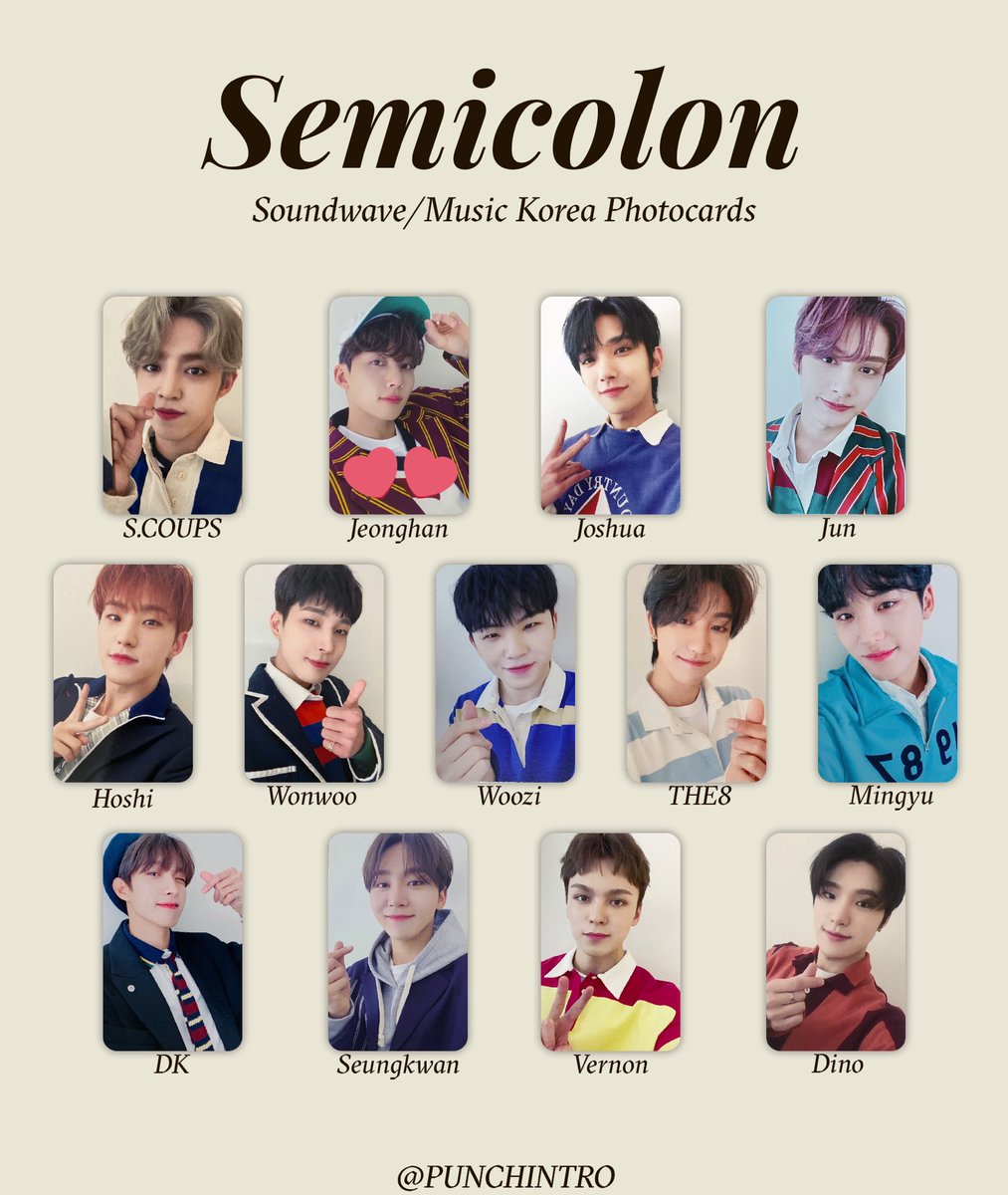 ジョシュア SEVENTEEN 中国 一直娱 予約特典 semicolon ジョシュア