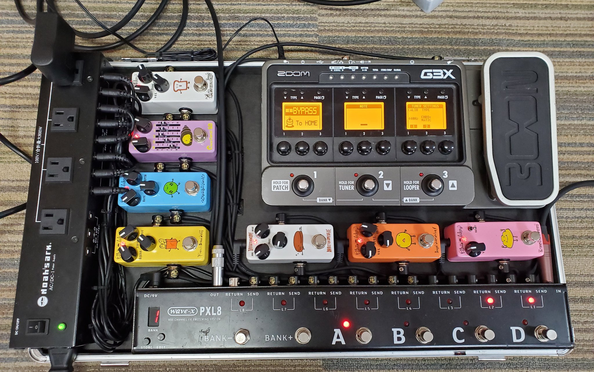 エフェクター&エフェクターボードセット(effects bakery他)