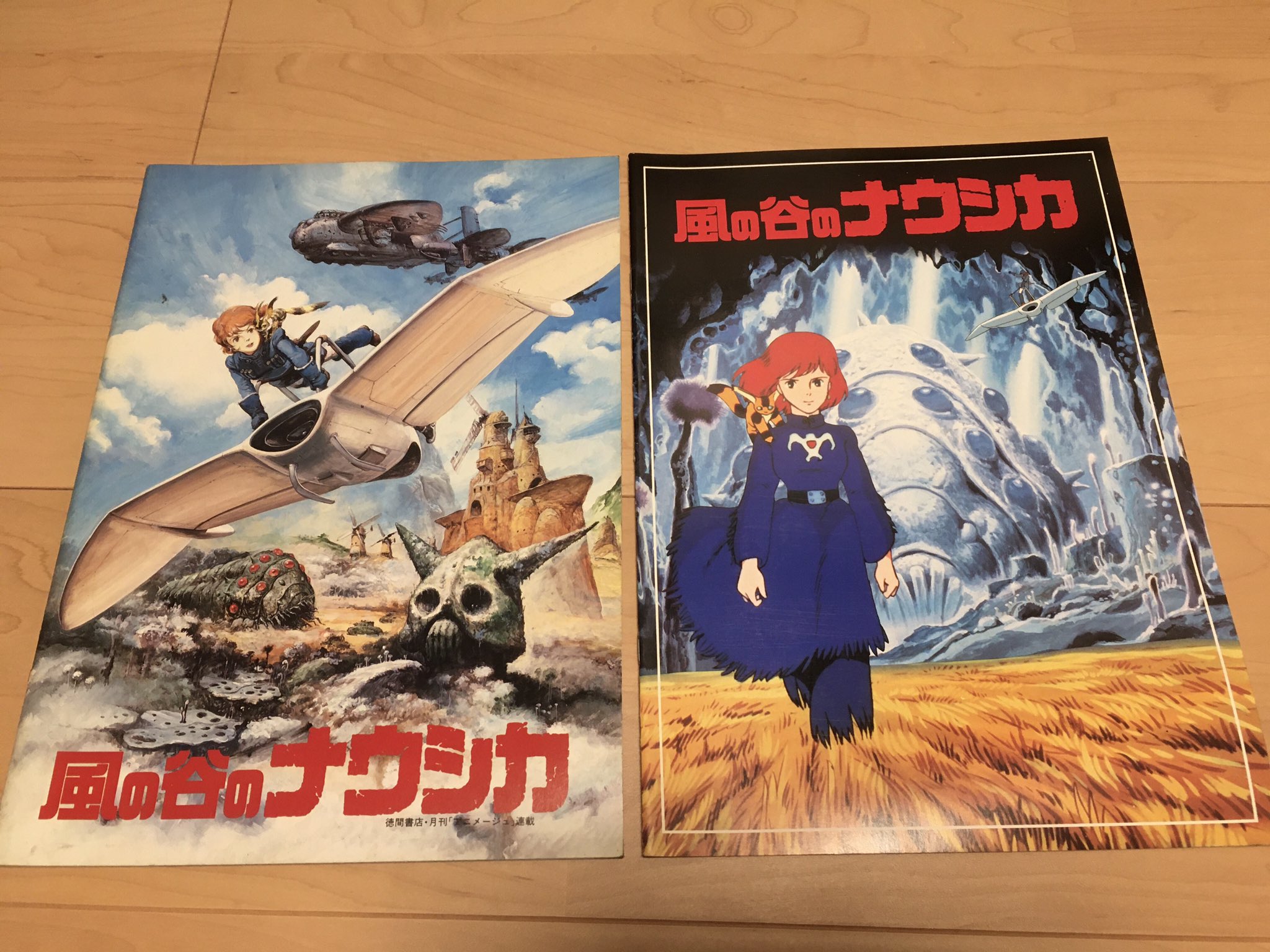 O-1232】風の谷のナウシカ ノート 下敷き 映画 パンフレット 80年代