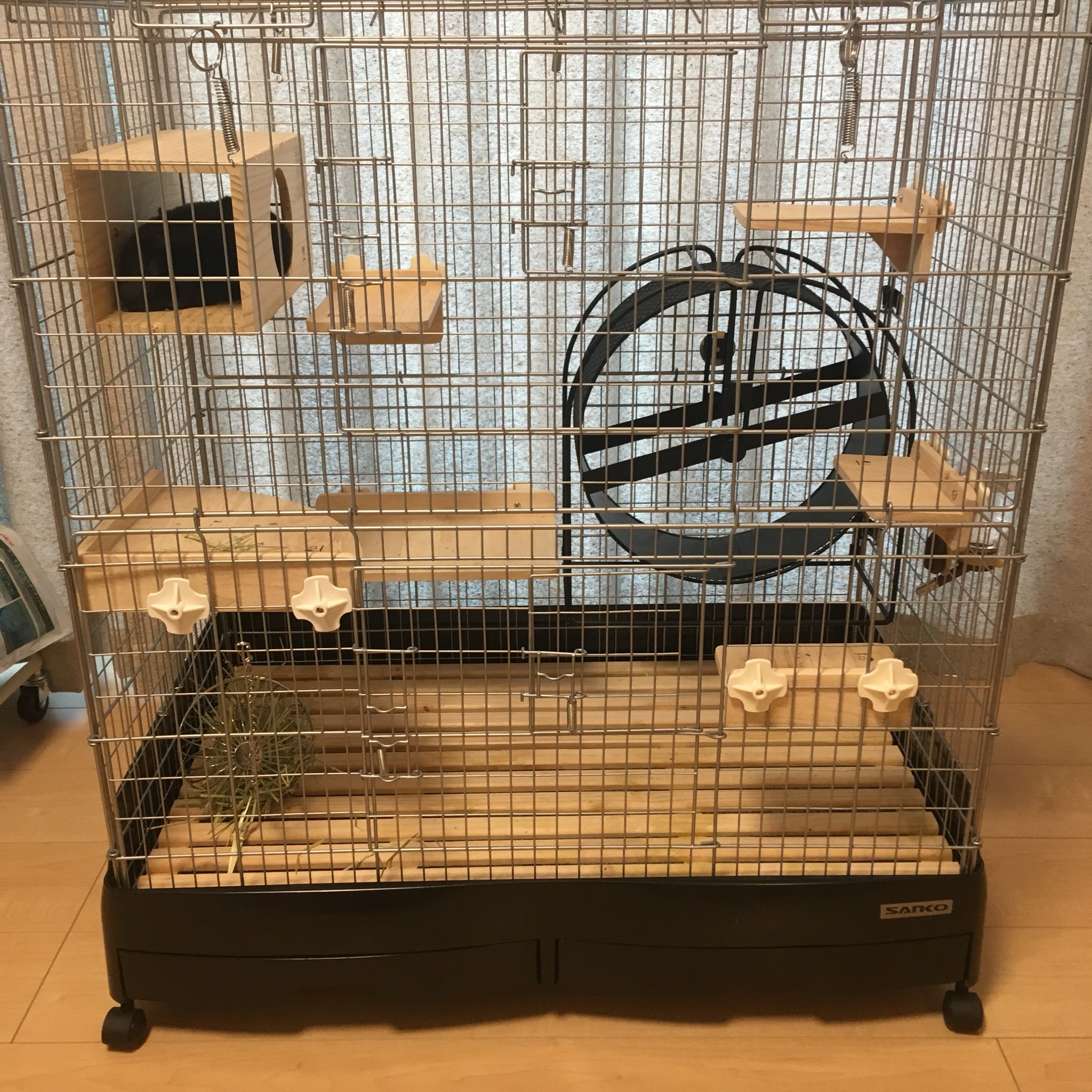 SANKO イージーホーム80 ローメッシュ チンチラ デグー ケージ 小動物