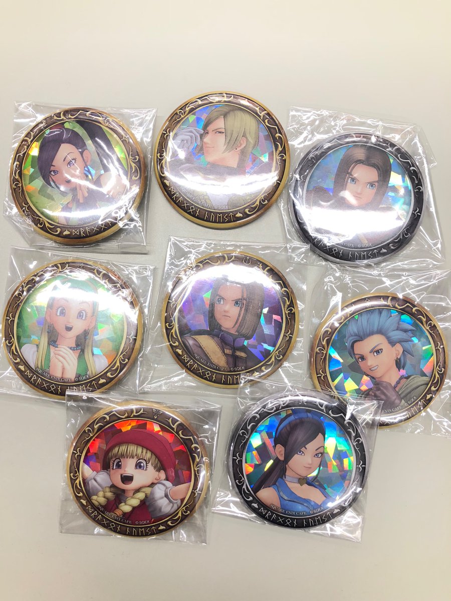 ドラクエ11 ドラゴンクエスト カミュ スクエニカフェ 缶バッジ