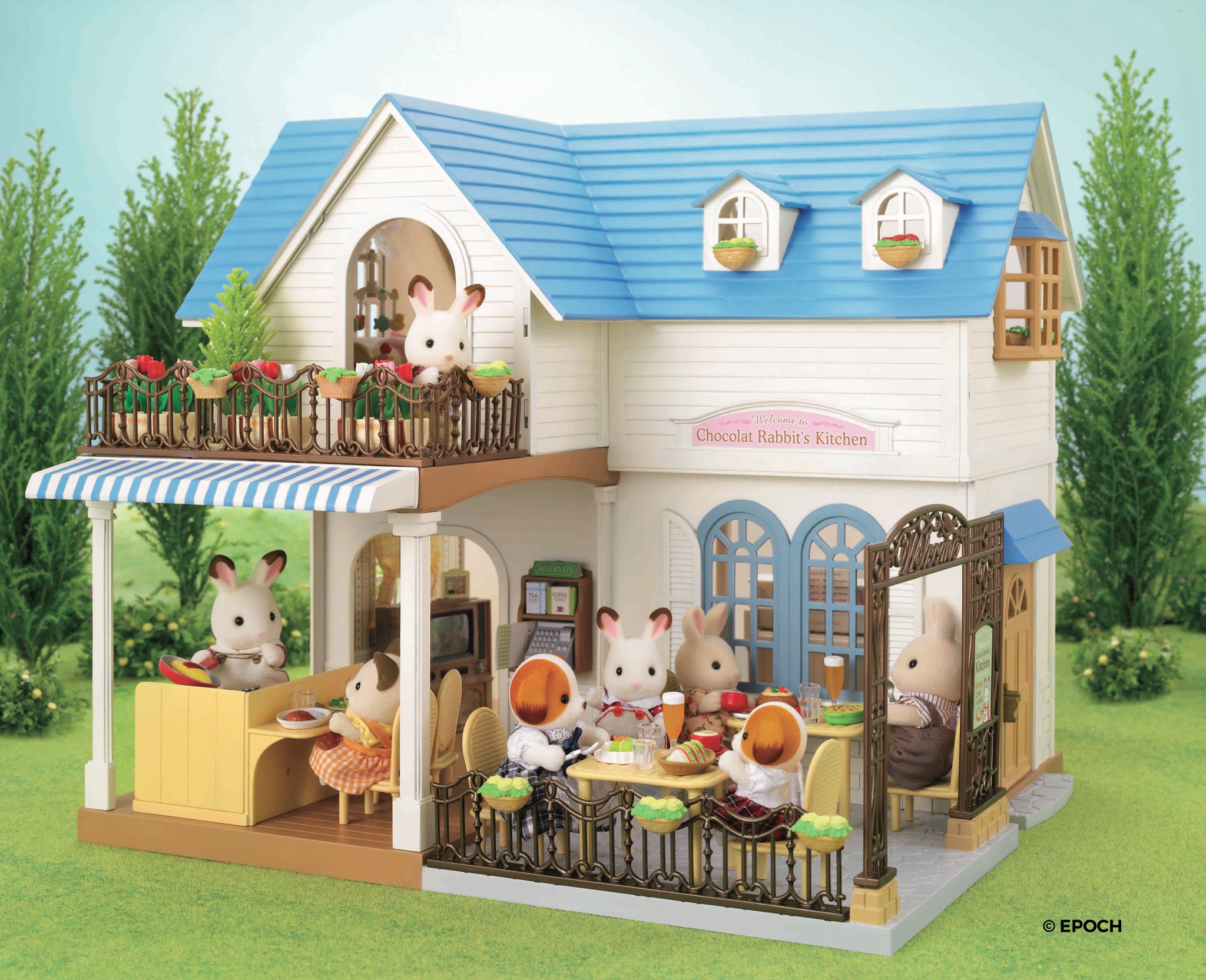 レア シルバニアファミリー 森のキッチン 昭和 レトロ 喫茶店