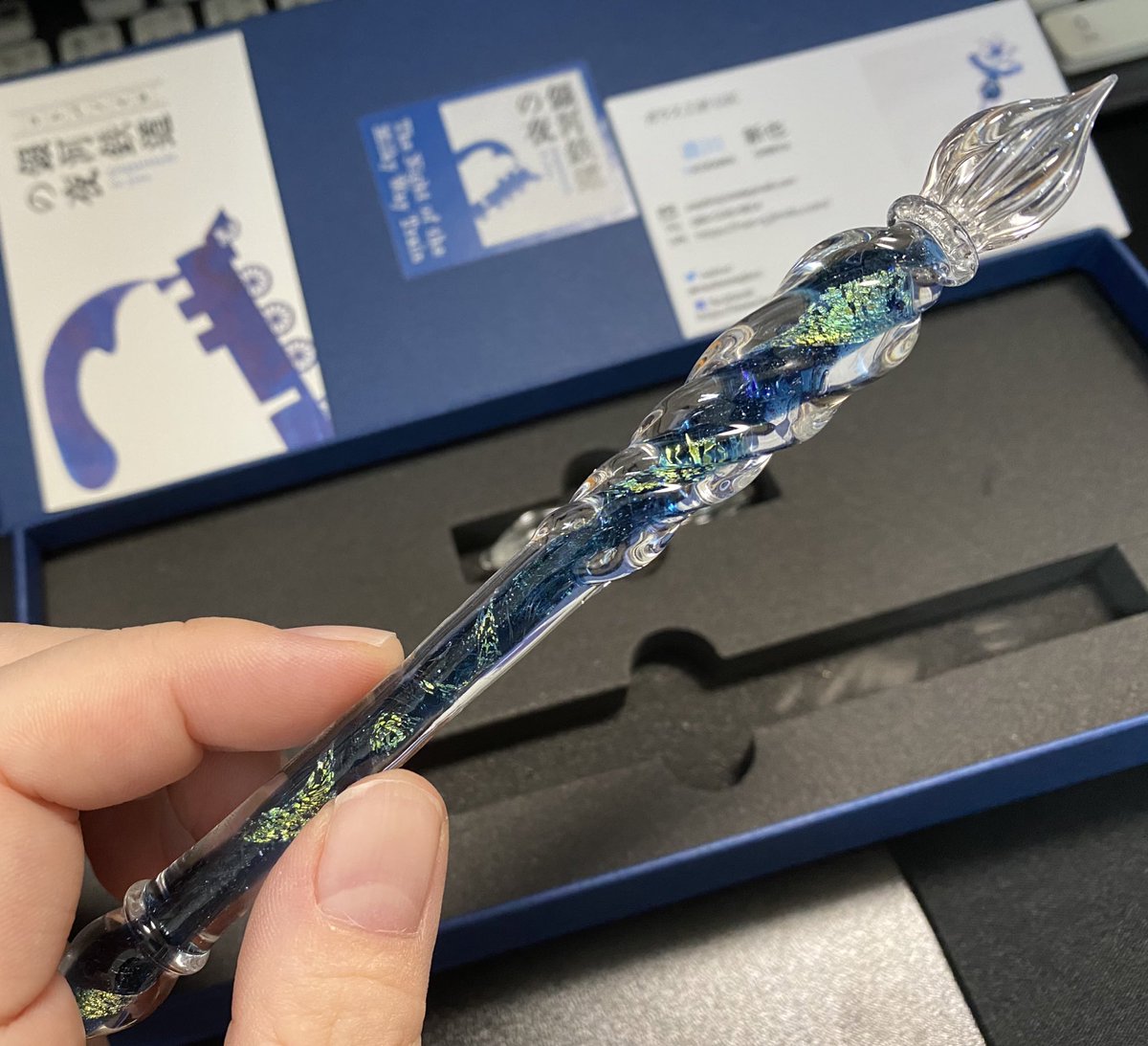 銀河鉄道の夜ガラスペン ガラスペン 銀河鉄道の夜 ガラス工房LUC