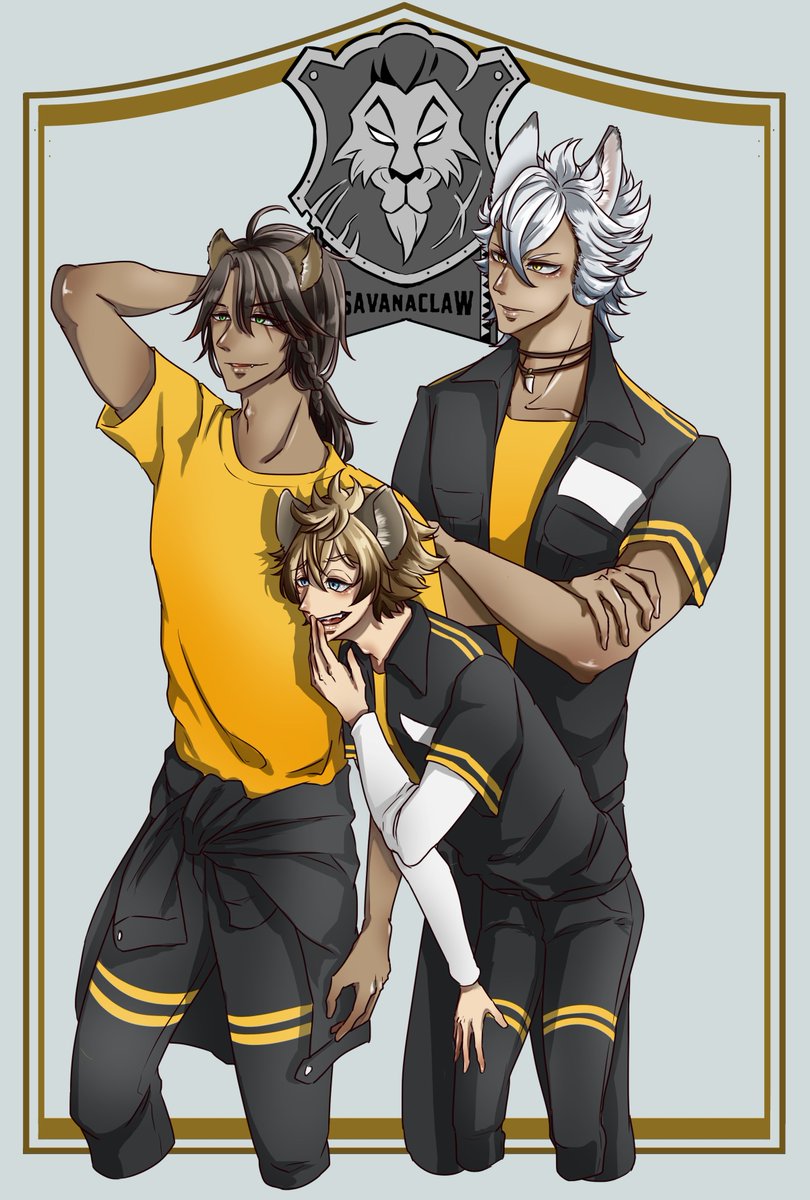 レオナさんの体操着のまとめ髪が好きすぎた。 #ツイステファンアート