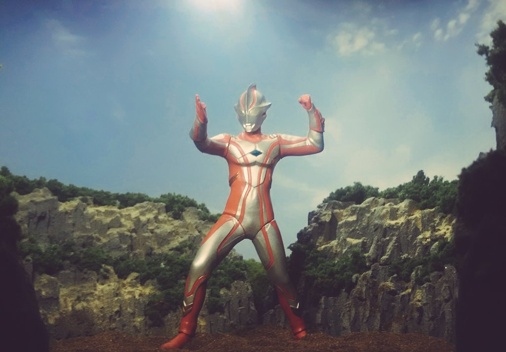 ジオラマ ウルトラマンメビウス・セブン 対 インペライザー ジオラマ