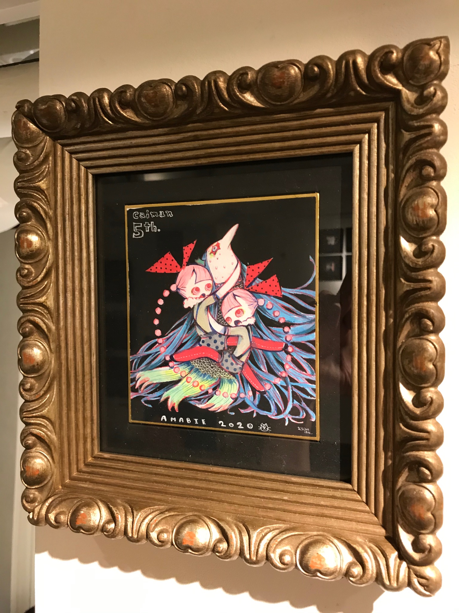 劇団イヌカレー 2白犬 直筆イラスト まどか 劇団イヌカレー2白犬直筆