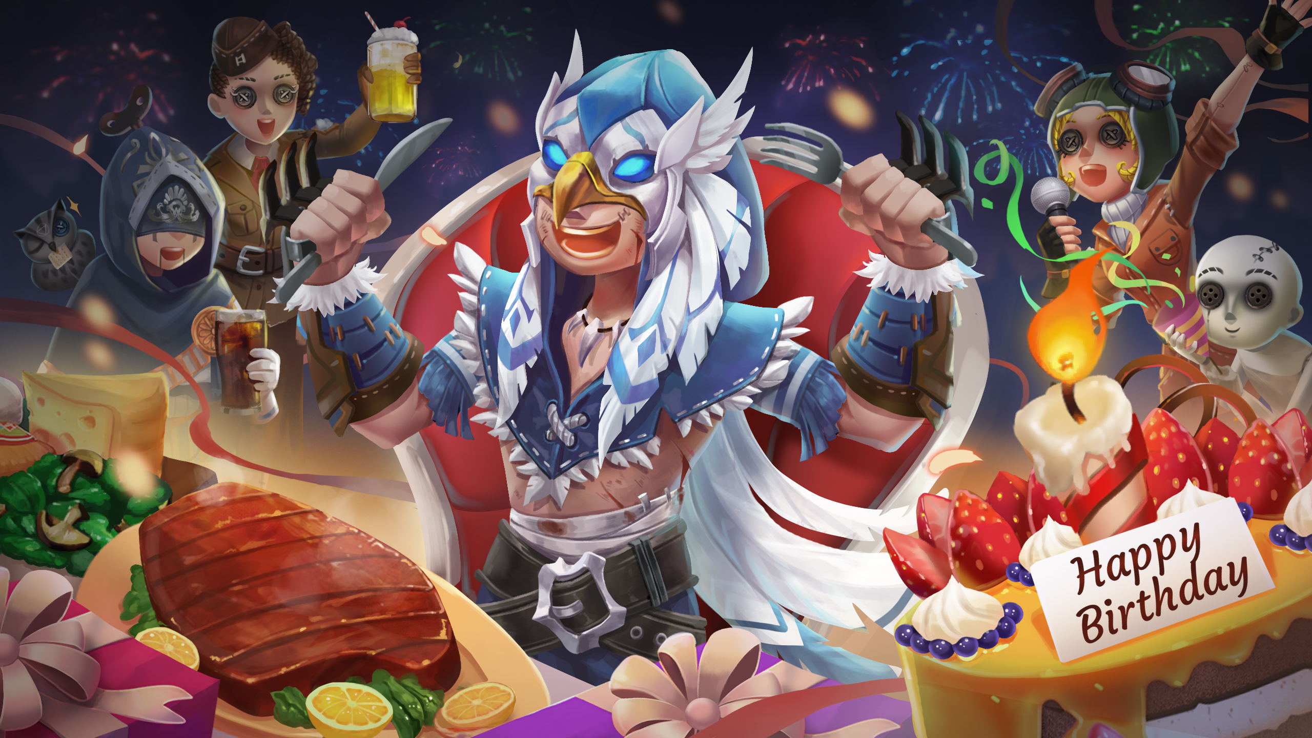 公式】IdentityV 第五人格 on X バースデーグッズ キャンバスボード