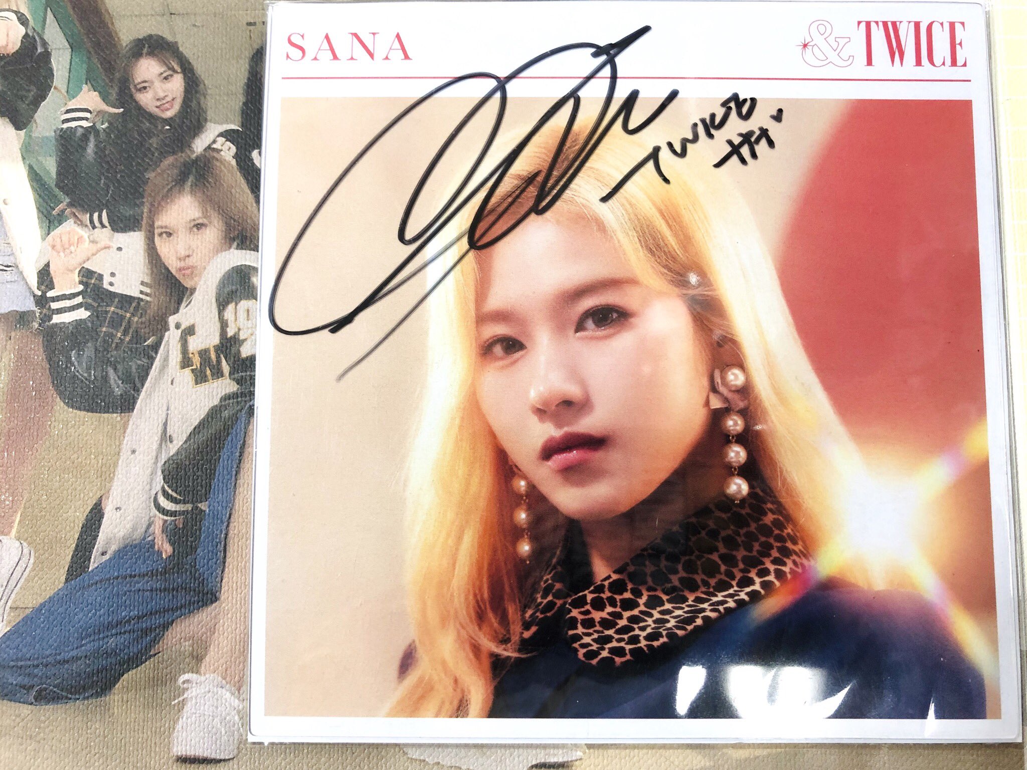 TWICE &TWICE サイン会 当選者限定 節約 直筆 サイン ジヒョ 匿名配送