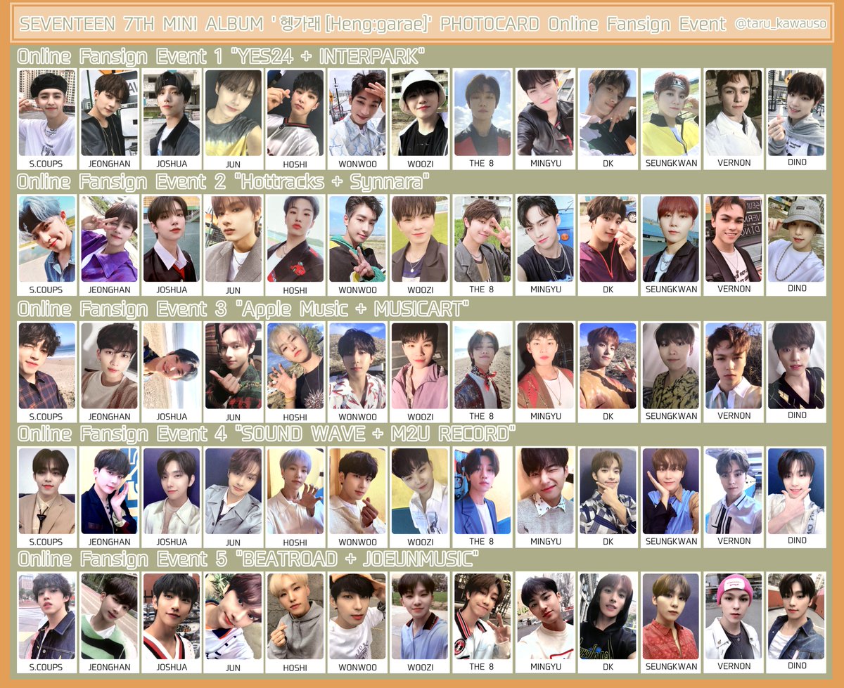 SEVENTEEN ウォヌ ヘンガレ ヨントン トレカ 5枚セット 【公式通販】