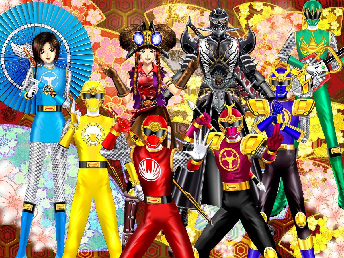 ストラップ 戦隊ヒーロー ゴールドカラー 火 忍者？シュリケンジャー