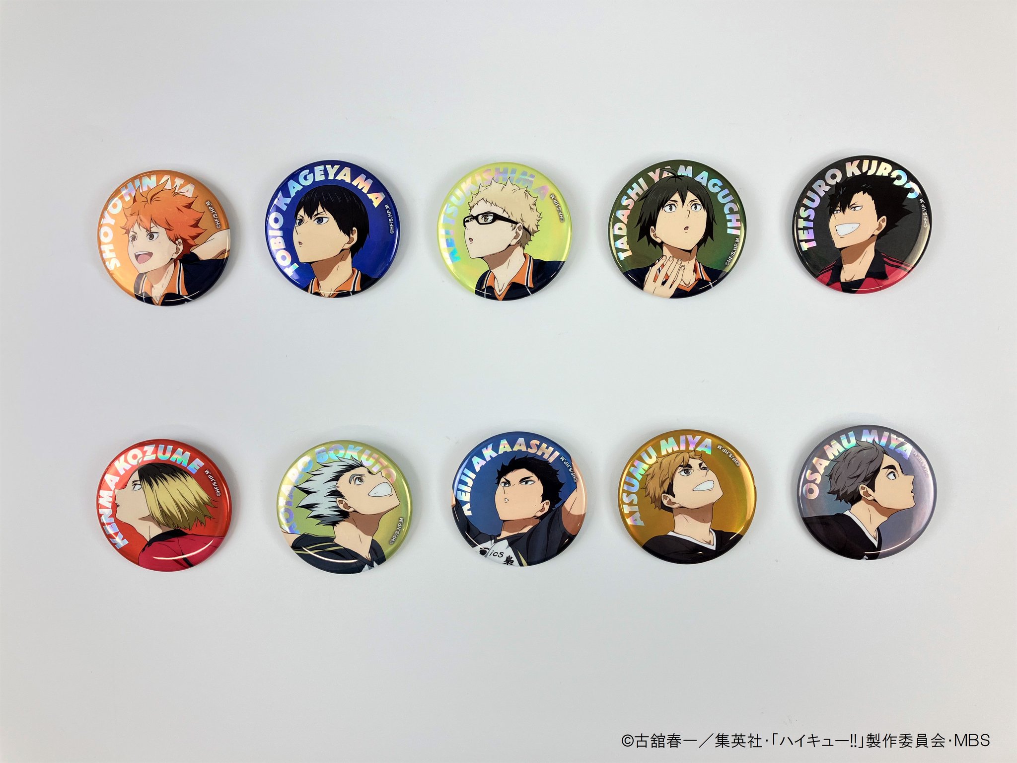 ハイキュー ハイキュー!! 原画展 ゲンガ×タイカン 先行販売 缶バッジ