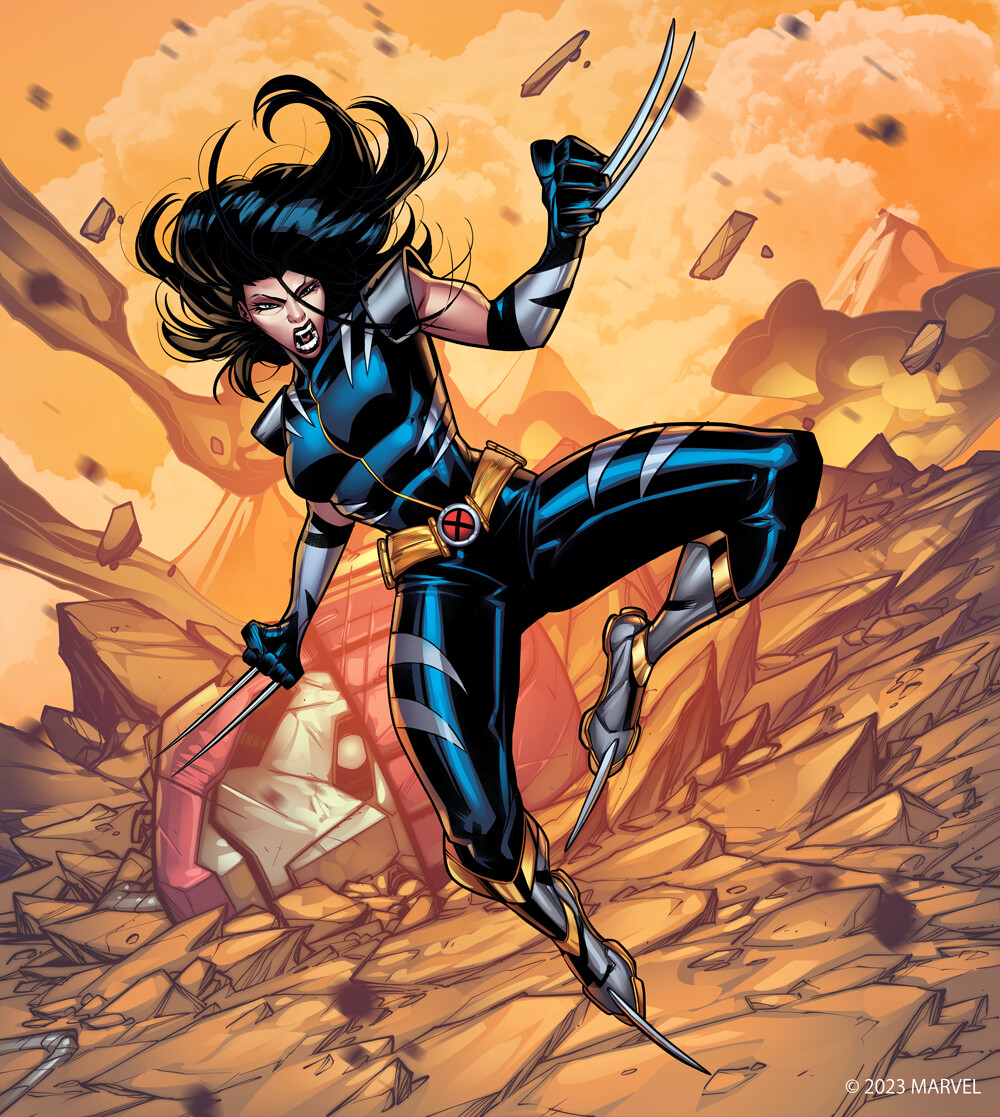 キャラクター紹介】 X-23は #ウルヴァリン の遺伝子からつくられた女性