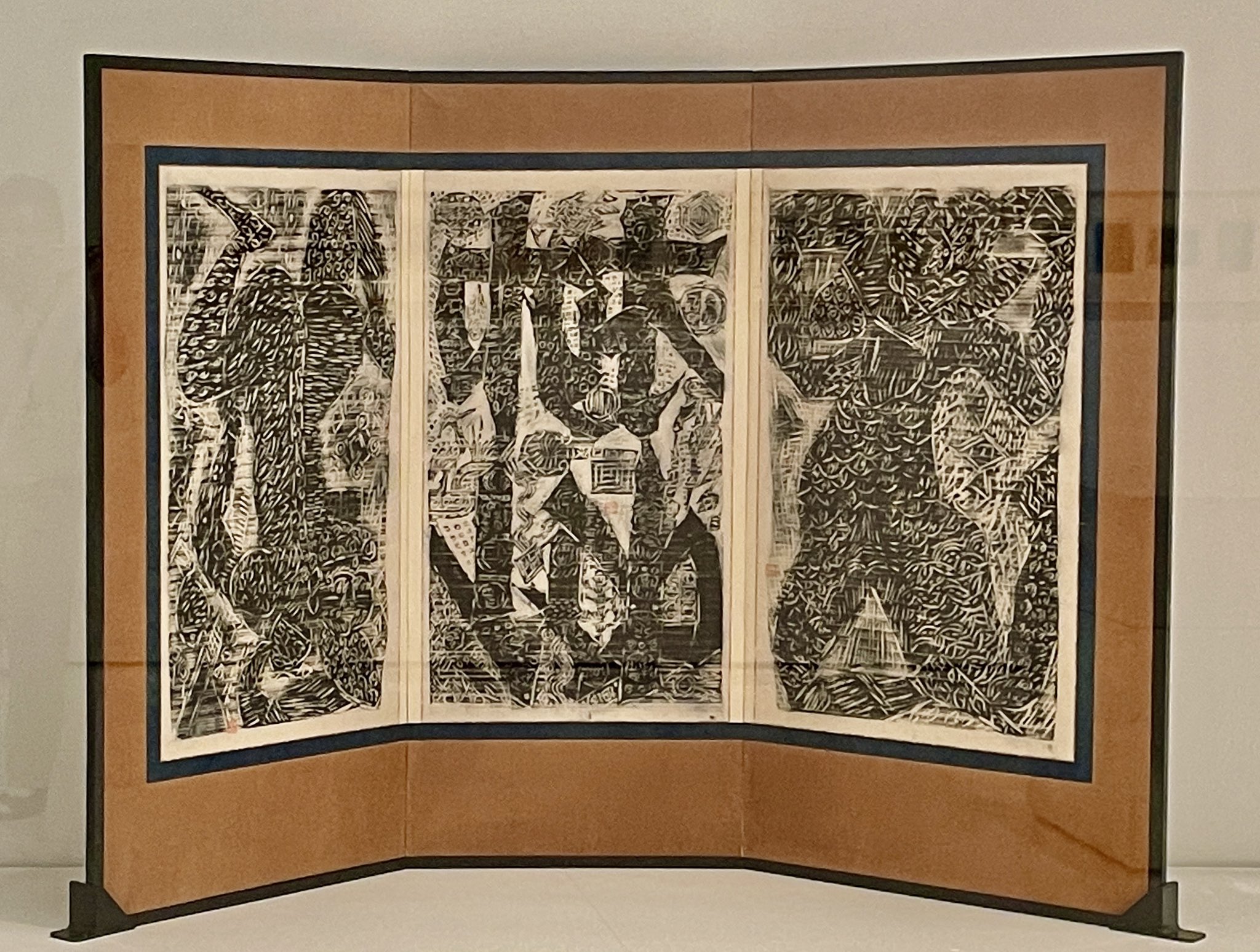 棟方末華板画掛軸瑞鳥図日本板画院事務総局長作軸先木NO83