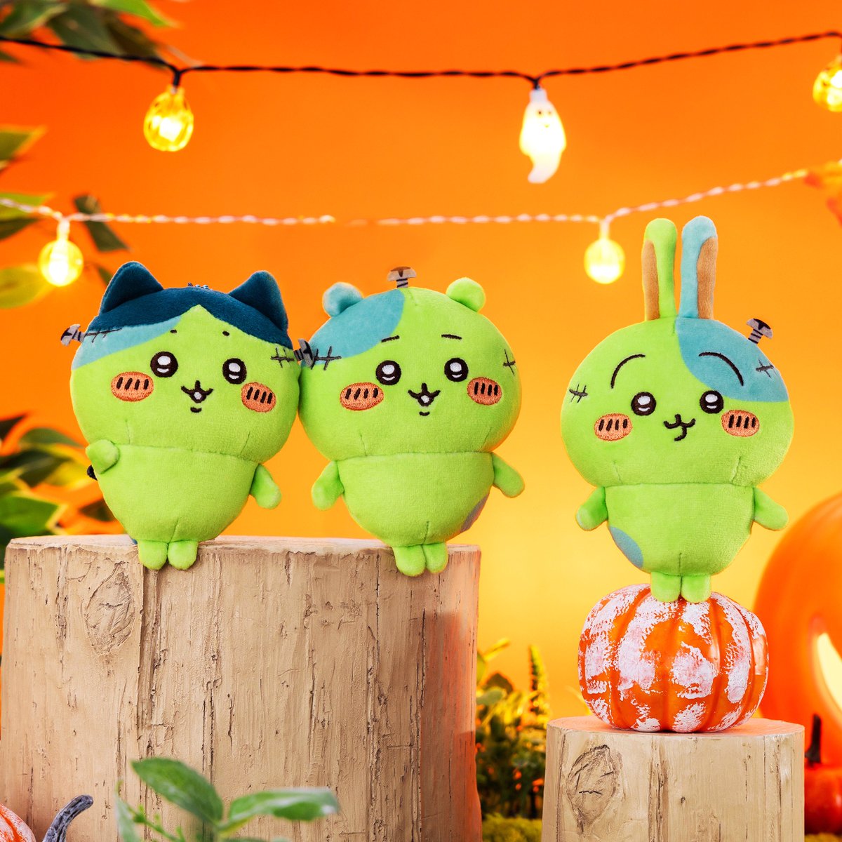 ちいかわ 仮装たのし〜！マスコット(ゾンビなちいかわ・ハチワレ