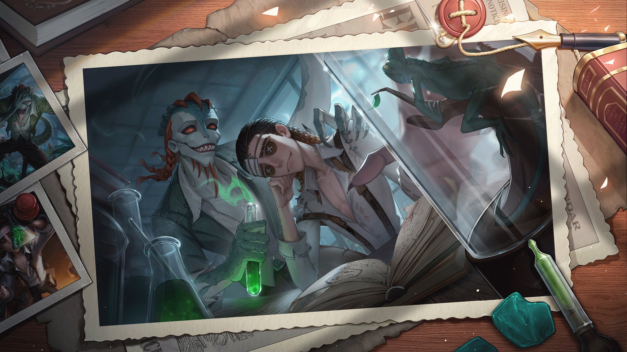 第五人格 応援団 Theキャラ コラボカフェ ハロウィン ブロマイド