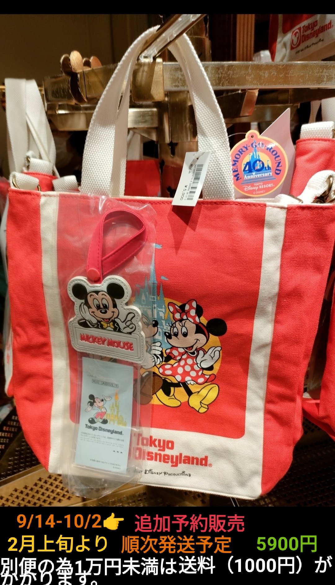 ディズニー40周年メモリーゴーラウンド トートバック復刻版