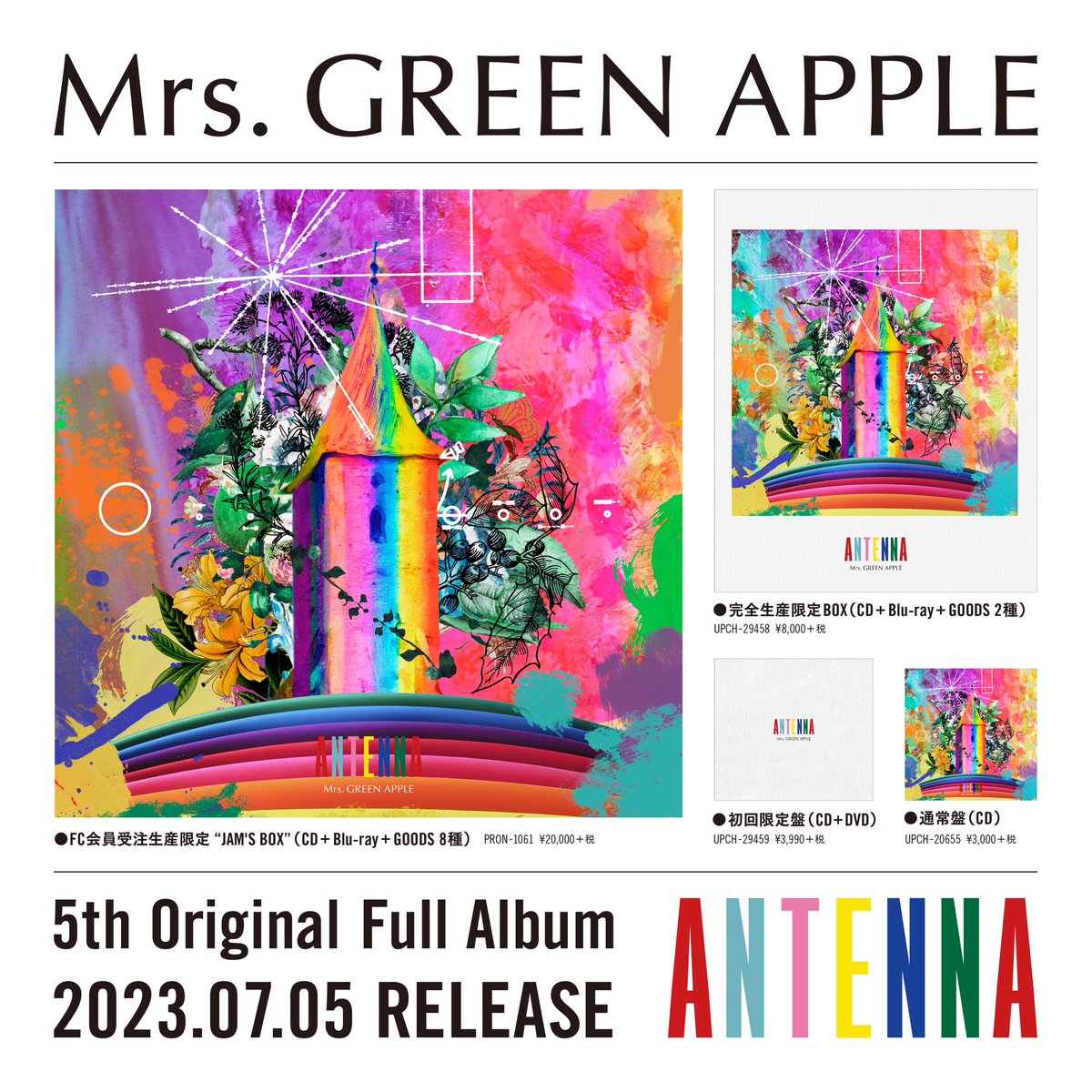 Mrs. GREENAPPLE ANTENNA FC 受注生産限定BOX NEWS📡】 アルバム