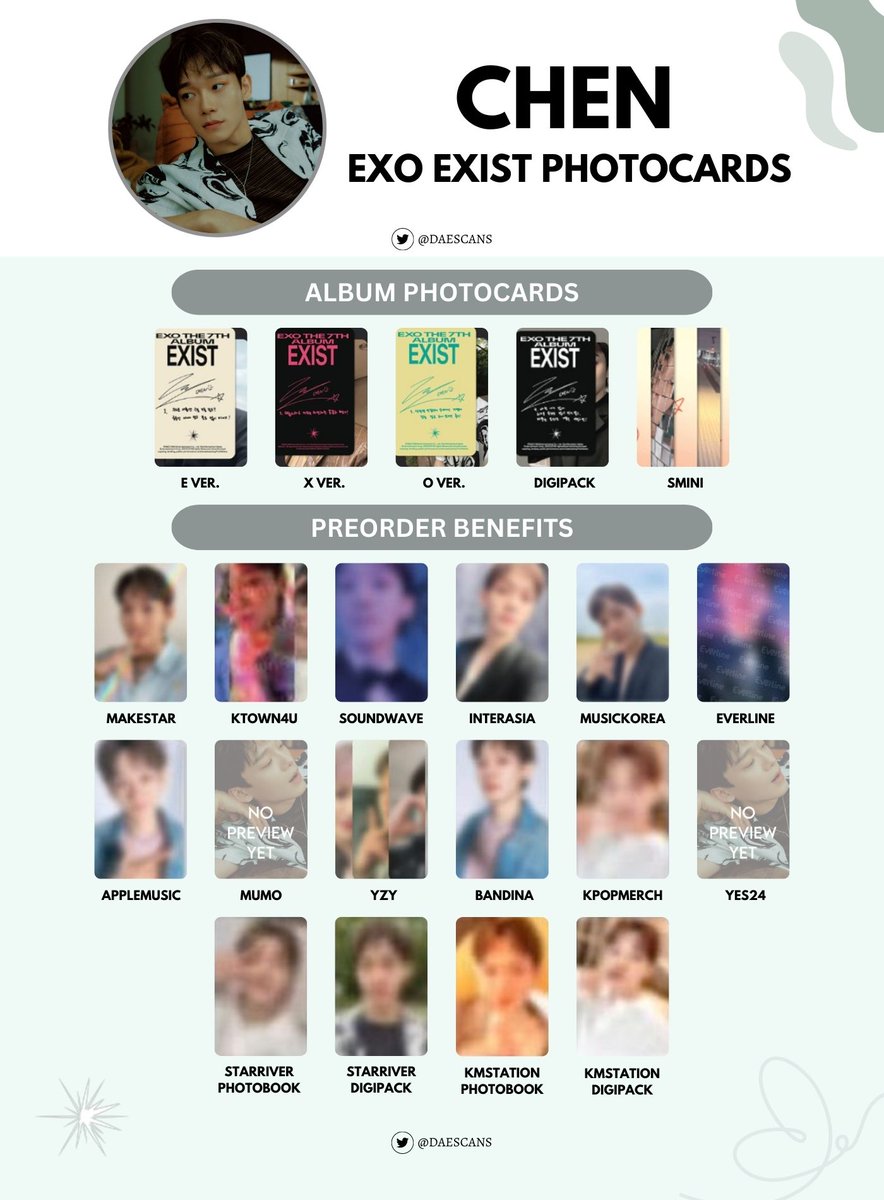 EXO チェン ジョンデ トレカ 55枚 EXO チェン ジョンデ トレカ 55枚